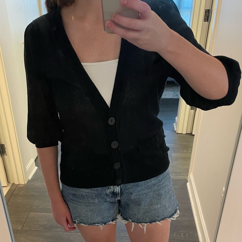 Mossimo Supply Co. Black Knit Cardigan -  Soft & Casual - Size L
